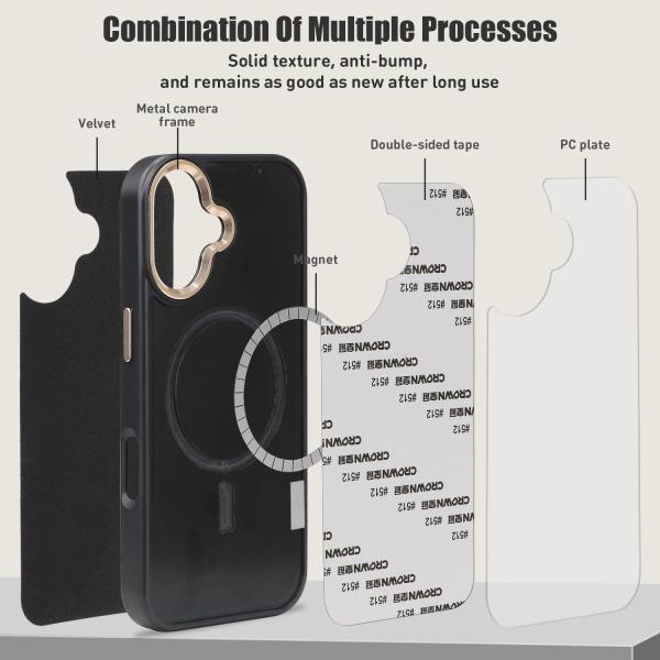 Custom 3M Shockproof Magnetic Mobile Phone Case With Blank UV Printing And Sublimation Plate for iPhone 17 Pro Max