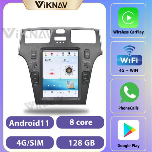 10.4 дюймовый Android авто стерео для Lexus ES 2006-2012 навигация GPS мультимедийный DVD-плеер Android беспроводный Carplay 4G