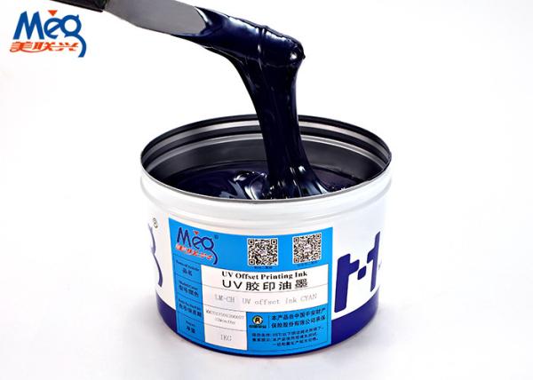 Plastic Aluminized Paper UV LED Ink / LED Ultraviolet Ink With Fast Printing Speed