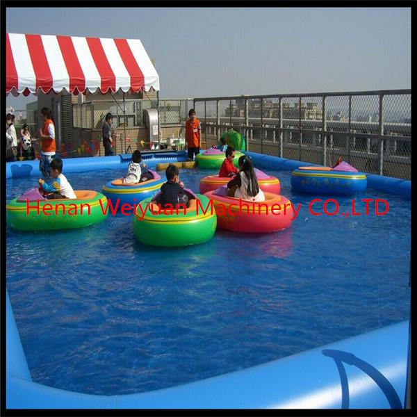 popular blue color inflatable PVC water pool fo paddle boats