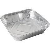 Square Aluminium Foil Container H24 Lubricated Surface For Food Takeout