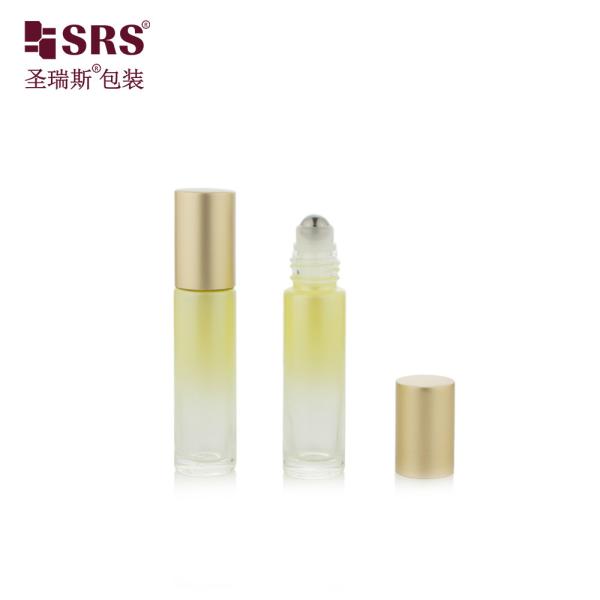 10ml Paint Custom Gradient Yellow Empty Essential Oil Rollon Glass Bottle