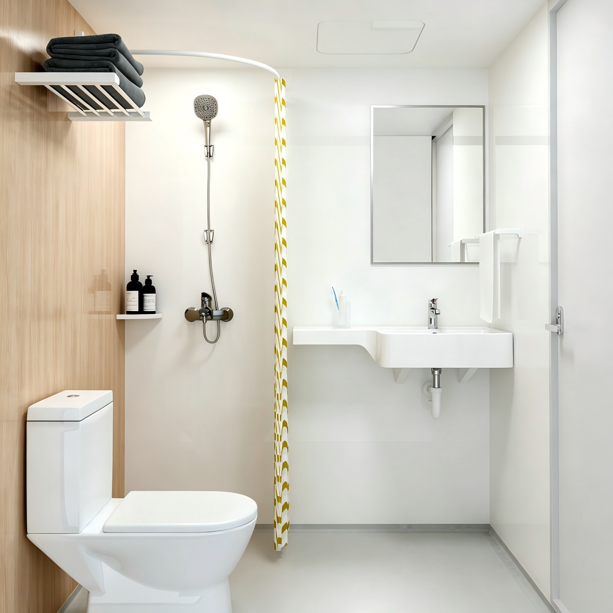 SMC Modular Integrated Bathroom Color Wall Panels: Highly Adaptable, Durable, and Sturdy