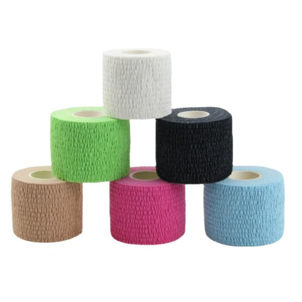 Elastic Cotton Cohesive Bandage Tear Able Stretch Tape Sport