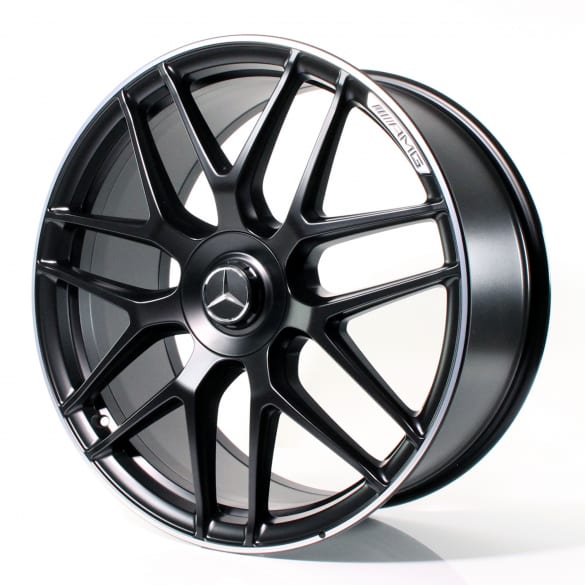 Forged Cross Sopke 22 Inch Matte Black Alloy Rims For Mercedes Benz