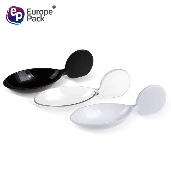 New arrival BPA free PS plastic fish style dessert spoon for restaurant