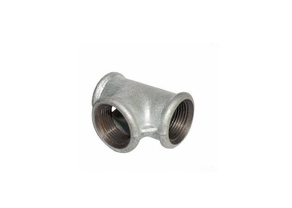 3x3/4 Inch Malleable Iron Pipe Fittings Black Iron Reducing Tee Round / Square Type