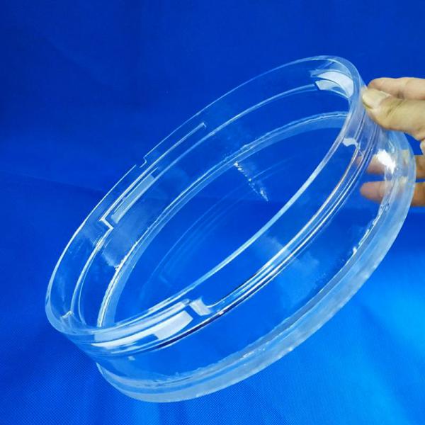 Bride fondue adaptée aux besoins du client de tectite, résistance à la corrosion de tube de verre de quartz