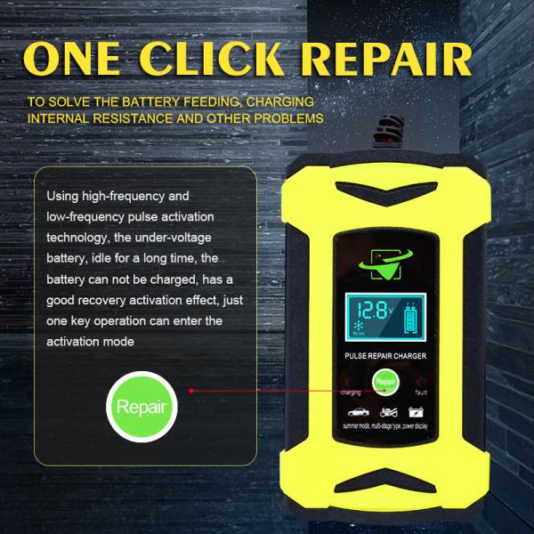 LED Display 3 Phase Charging Mode Automatic Car Battery Charger 24V Lead Acid