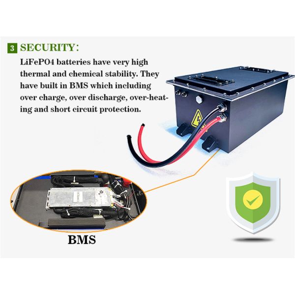 High Performance 100Ah 150Ah 200Ah Forklift Club Cart Batteries 51.2V 73.6V LiFePo4 Battery System