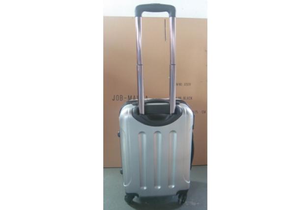 Three Pcs Aluminum Trolley 4 Wheel Suitcase Oxford Cloth With One Main Zipper