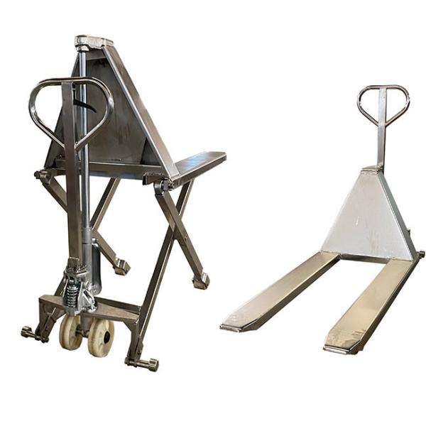 Manual 1000kg Stainless Steel Pallet Truck Lifting Height 31.50''