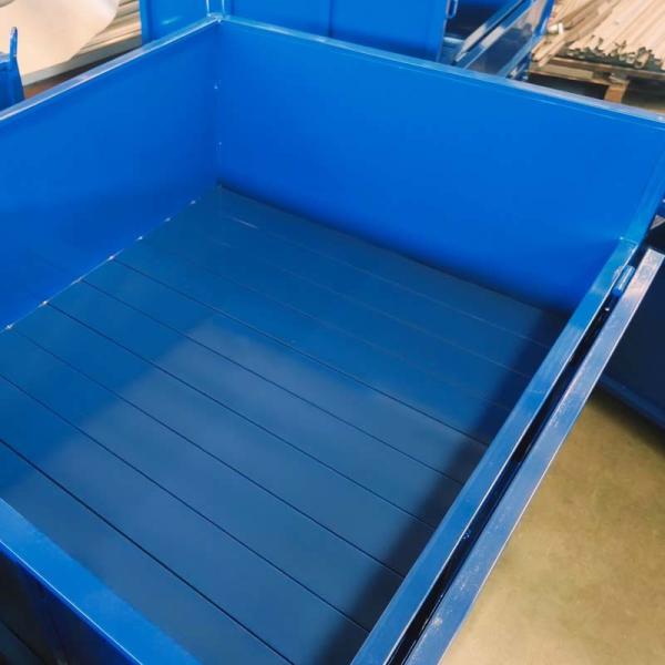Customizable Heavy Duty Metal Pallet Bins Grid Material Box For Industrial