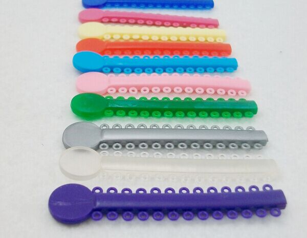 Ligature Tie Teeth Braces Elastic Bands , High Reliable Dental Rubber Bands