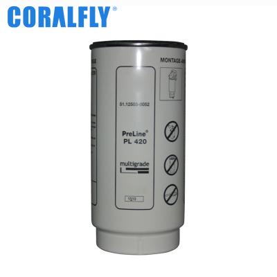 Máquina escavadora Mann Fuel Filter Pl420 do motor diesel da eficiência elevada de Coralfly