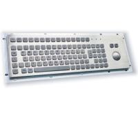 KIOSK IP65 / IK07 Industrial Metal Keyboard IP65 With 38mm Stainless Steel Trackball Rear Panel Mounted -40℃