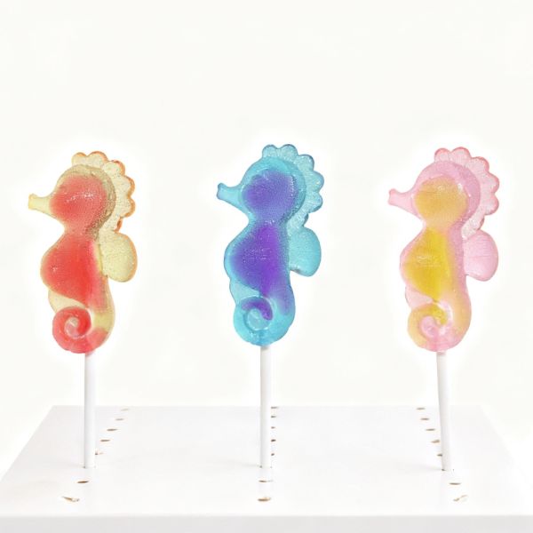 20g Flat Crystal Lollipop Assorted Cartoon Shape Sugar Free Hard Candy Sweets