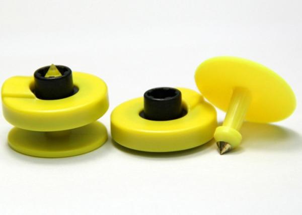 ECO Friendly RFID Ear Tag Livestock Industry Non Oxidization Full Color