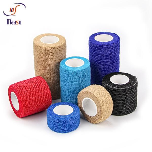 スポーツの保護友好的な医学のガーゼの包帯の黒の綿の皮