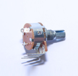 16mm rotary potentiometer, carton potentiometer with metal shaft, potentiometer