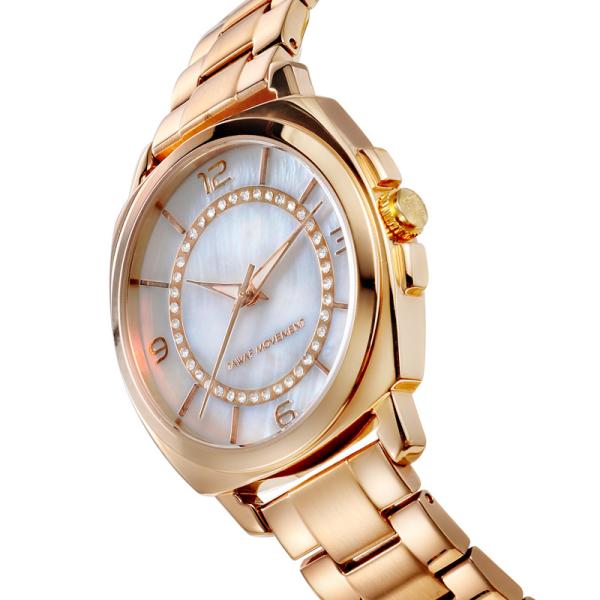 IP Rose Gold Japan 2035 Quartz Women Stainless Steel Watch 3 ATM