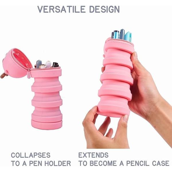 Свертываемый силиконовый карандаш, легко очищаемый, водонепроницаемый