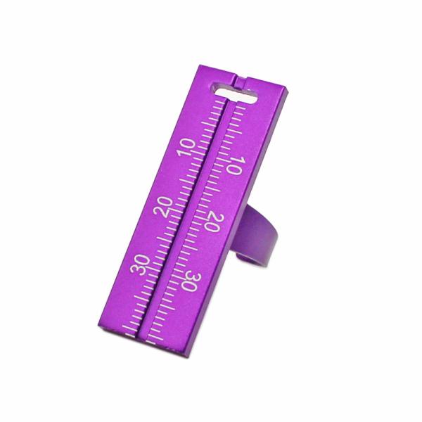 Dental Endo Ring Ruler High Precision Purple / Blue / Red Color Available