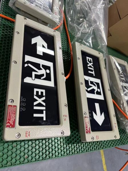 防爆型非常口サインライト – 広範囲電圧 90-300V | 危険場所向け安全・耐久性