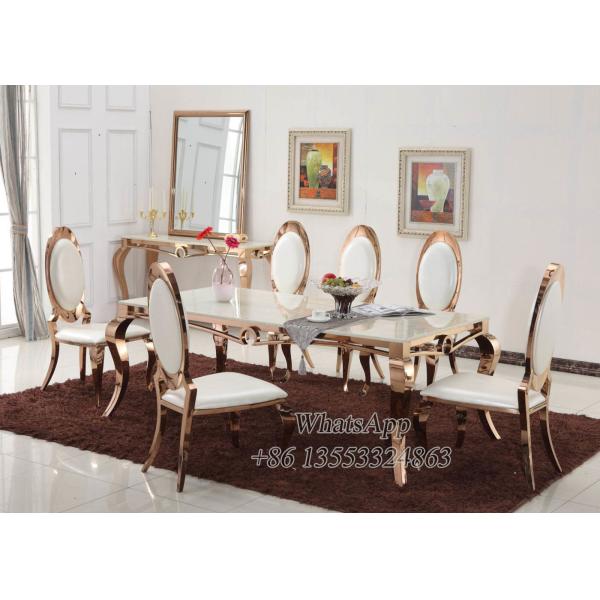 Stainless Steel And Leather Dining Chairs From Furniture Factory (YS-4)