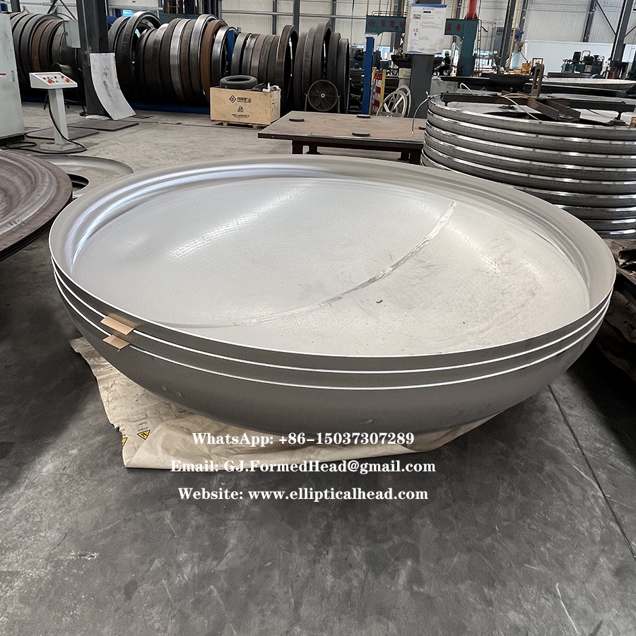 Preision Cold Formed Custom Thin Wall Stainless Steel 2:1 Elliptical Head Manufacturer