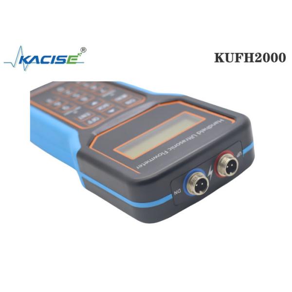 KUFH2000B Handheld Ultrasonic Flow Meter with SD Card Function for DN15-DN6000 Pipes and ±1% Accuracy