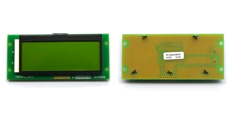 128x48 FSTN ST7565 COG LCD Alphanumeric Display Module SPI Graphics Transmissive