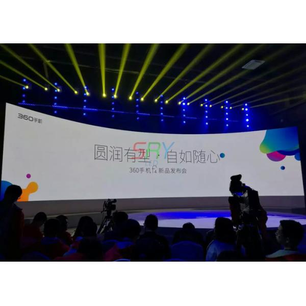 5.95mm LED Advertising Screen , large curved hd screen for business
