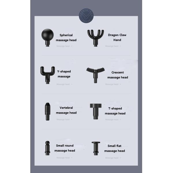 Pistola Masajeadora de Fascia de Percusión Eléctrica Vibratoria para Cuerpo, Masaje Profundo de Tejidos Musculares