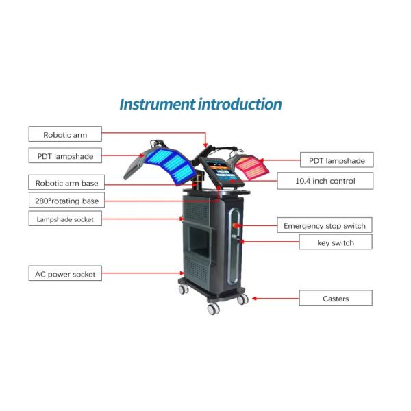 Dual Photodynamic Skin Whitening PDT LED Red Light Therapy  Machine