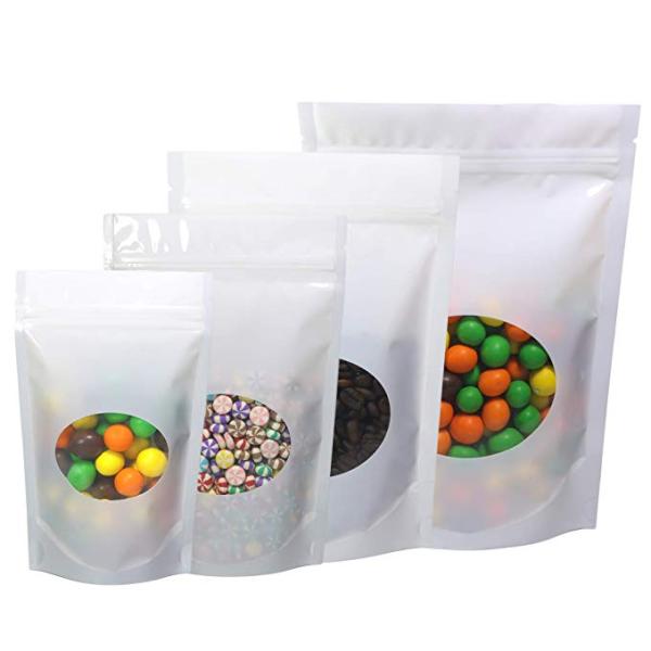 Customized Zipper Lock Bags Heat Sealed Double Sided Glossy Stand Up Pouch Durable