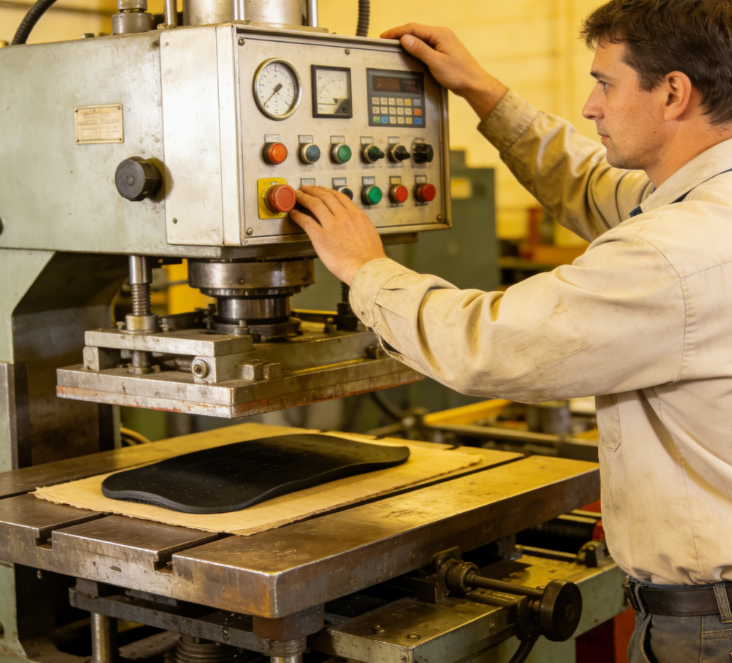Rubber Vulcanizing Machine Featuring A Compact Footprint And Operation To Support Rubber Processing In Manufacturing Facilities
