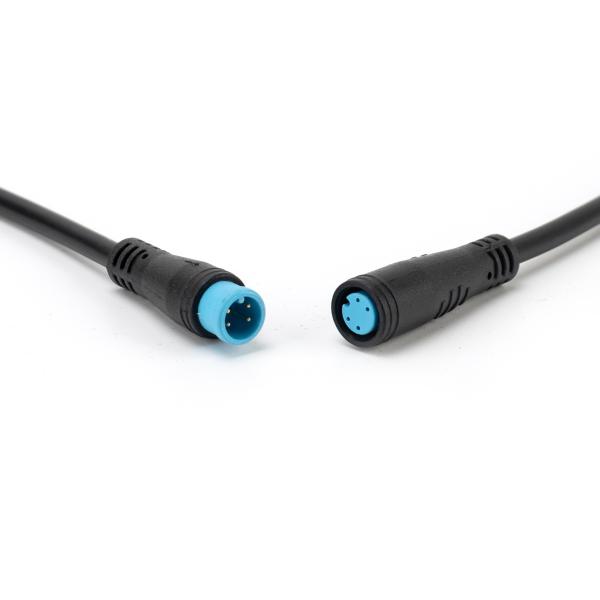 Black Y Shaped Wire Connector , IP67 M8 Mini Waterproof Connector