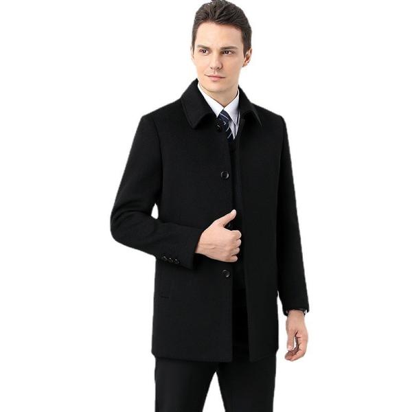 Colete de caxemira de lã de dois lados, elegante e sustentável, para homens