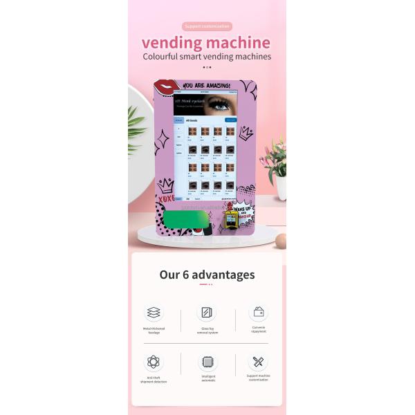 Eco-Friendly Beauty Vending Machine for False Eyelashes and Nail Products