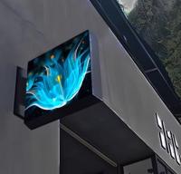 384*384mm Display de sinalização LED exterior interior duplo lado Premium Para Shopping Mall Restaurante A001