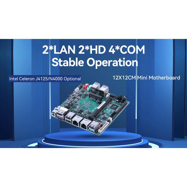Intel Celeron J4125 N4000 Процессоры Мини-материнская плата DDR4 NANO 120 мм х 120 мм