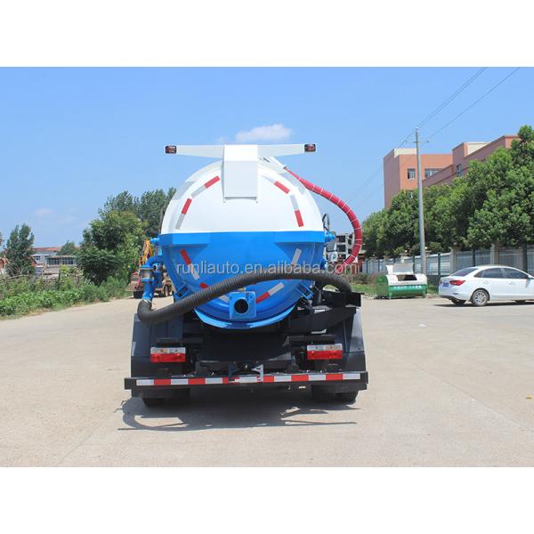 Factory DFAC DongFeng Sweage Suction Tank Trucks 5 M3  5000 Litres Sewage Suction Truck  With Vacuum Pump