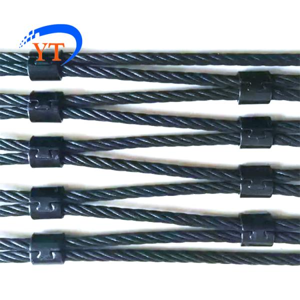 Flexible Black Oxide Wire Rope Mesh Of 304 316 316L Stainless Steel