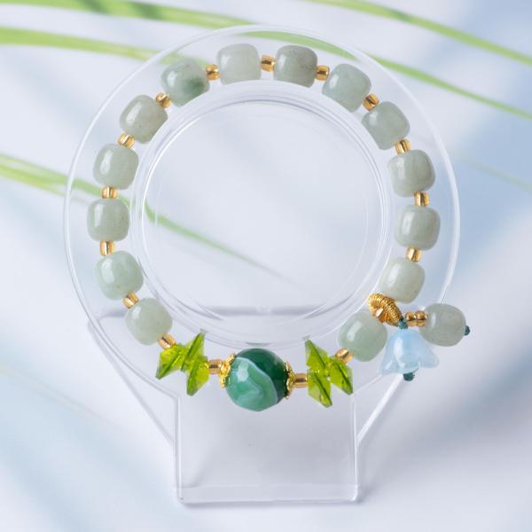 Естественный бриллиантовый браслет из нефрита Здоровье Красота и гармония Джейн драгоценные камни для подарка DIY ручной ювелирные изделия