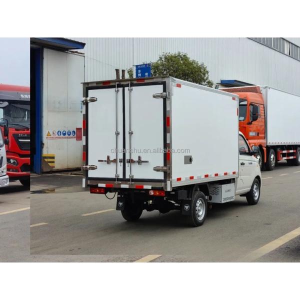 Customized Frozen Meat Delivery Trucks 4.2m Pure Electric Refrigerated Truck