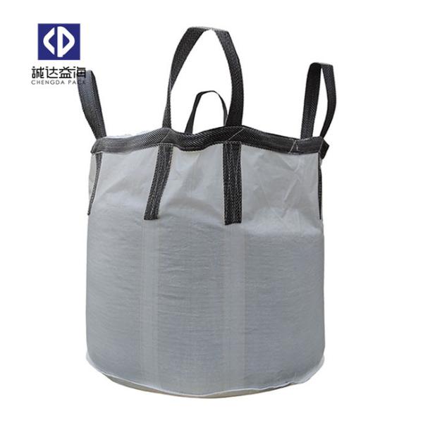 Dust Proof Heavy Duty Bulk Bags Bulk Material Bags Eco - Friendly Material White Color