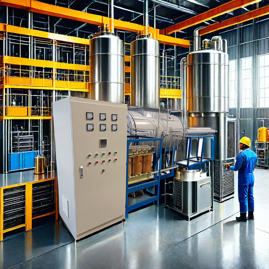 Industrial Continuous Furnace with 2800℃ Max Temperature, PID Automatic Control, and Circulating Water Cooling for Graphite Powder Purification