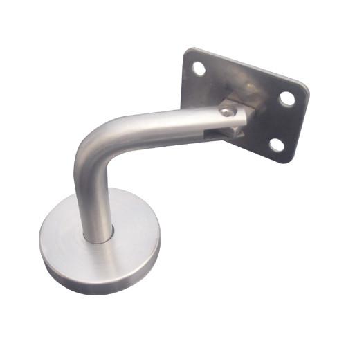 stainless steel Handrail bracket RS304 wall to rail, finishing satin or mirror, size 12x60x60mm