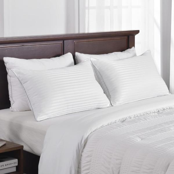 Memory Foam Home Decor Sofa Cushion 2 Pack King Size Bed Pillow for Sleeping 20x36 Inches